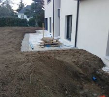 Drain le long des terrasses