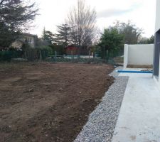 Drain le long des terrasses