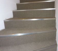 Pose de Cisal dans les escaliers