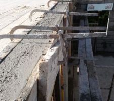 Chaînage horizontal et poutre