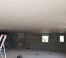Pose du plafond