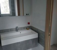 Meuble simple vasque salle d'eau parentale