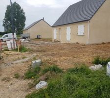 Installation puisard et terrassement