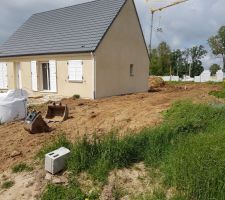 Installation puisard et terrassement