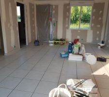 Salon avec les plinthes