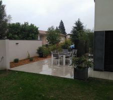 Le jardin sous la pluie du 13 mai