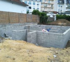 Elevation des murs