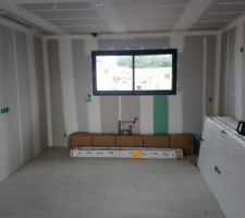 Pièce de vie côté cuisine