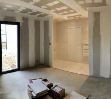 La grande ouverture salle d eau / chambre parentale
