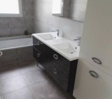 La salle de bain est terminée !