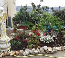 Le jardin qu'on habille petit à petit. ...