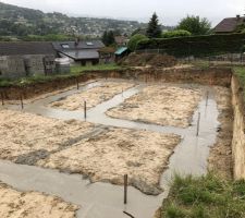 Béton coulé pour vide sanitaire