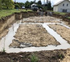 Béton coulé pour vide sanitaire