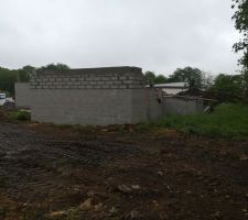 Fa&ccedil;ade du garage (toit monopente)