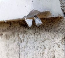 Appuie de fenêtre casser