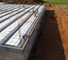 Plancher avant coulage dalle