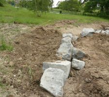 Derrière la maison...le chantier