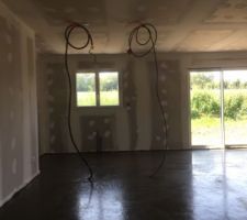 Chape coulée séjour