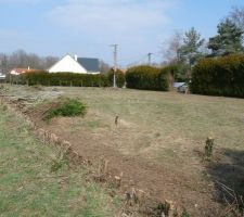 Nettoyage du terrain avant le début de la construction