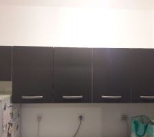 Les placards du cellier pour plus de rangement.