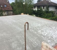 Dalle de l'étage coulee