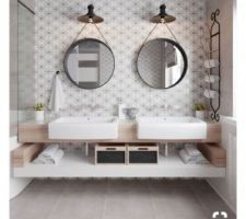 Inspiration salle de bain des enfants à l'étage