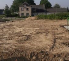 Terrain aplani prêt pour la livraison