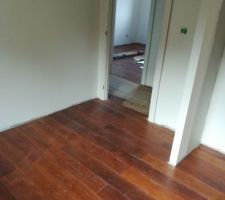 Fin du parquet à l'étage