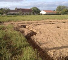 D&eacute;but des travaux, les fondations vont pouvoir &ecirc;tre coul&eacute;es...