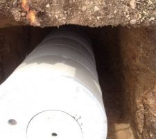 Puisard pour l'évacuation des eaux usées par le sol. Pas de réseau public de collecte des eaux pluviales.
