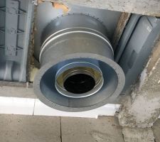 Conduit futur poêle vue du RDC
