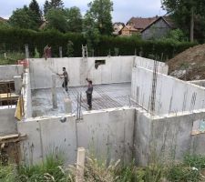 Ferraillage de la dalle du sous-sol