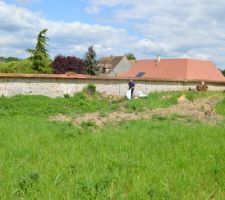 Notre terrain avant...