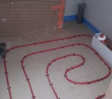 Réseau chauffage toilette