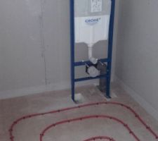 Réseau chauffage toilette