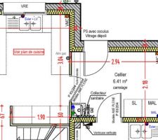 Plan exécution emplacement chaudière