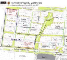 Plan de la ZAC du Chêne Romé à Saint-Aubin d'Aubigné