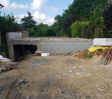 Sous-sol : Pose du polystyr&egrave;ne