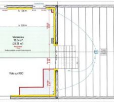 Plan de la maison : Mezzanine