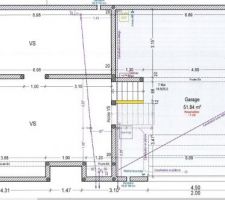 Plan de la maison : Garage / VS