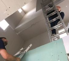Livraison de placo pour le 2e