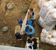 Gros boulot de hisser 30 plaques de BA13