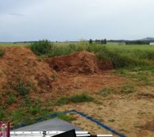 T?as de terre sur le terrain