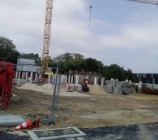 Début élévation immeuble.