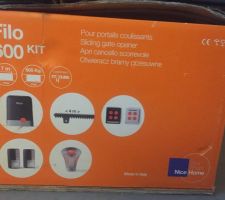 Kit motorisation pour portail coulissant avec batterie de secours