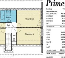 Plan de base étage