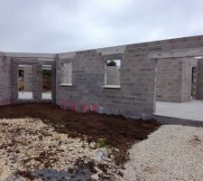 Remblaiement autour de la maison