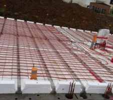 Pose du plancher chauffant