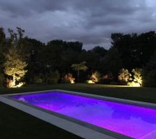 Éclairage du jardin et piscine