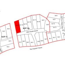 Positionnement du terrain dans le lotissement